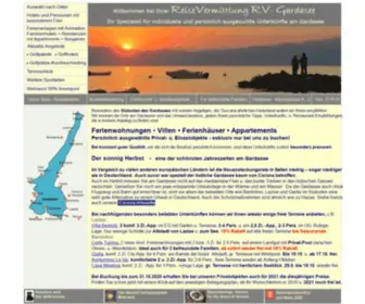 RV-Gardasee.de("Private komfortable Ferienwohnungen & Ferienh鋟ser in Bardolino) Screenshot