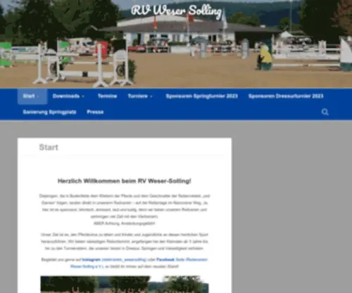 RV-Weser-Solling.de(RV Weser Solling) Screenshot