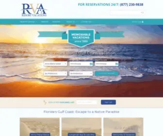 Rvafl.com(Vacation Rentals in Southwest Florida by Resort Vacation Accommodations) Screenshot