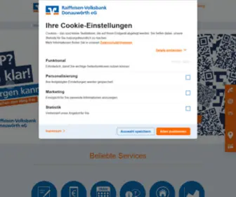 RVB-Donauwoerth.de(Raiffeisen-Volksbank Donauw) Screenshot