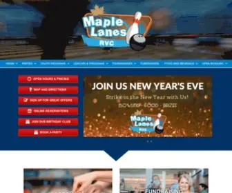 RVclanes.com(Maple Lanes RVC) Screenshot