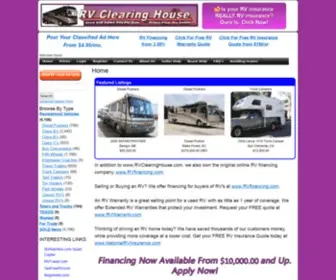 RVclearinghouse.com(RV Classified Ads) Screenshot