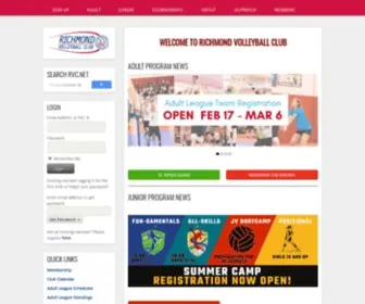 RVC.net(Richmond Volleyball Club Home) Screenshot