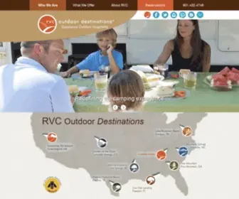 Rvcoutdoors.com(RV Resorts and Campgrounds) Screenshot