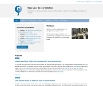 RVDJ.be(Raad voor de Journalistiek) Screenshot
