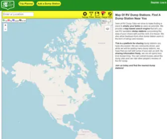 Rvdumpsites.net(Map of RV Dump Stations) Screenshot