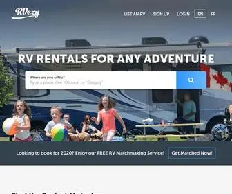 Rvezy.com(RV Rentals from $47/night) Screenshot
