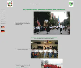 Rvfanfaren.com(Rheinischer Verein Fanfaren Corps of Chicago) Screenshot