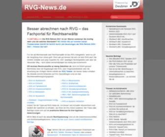 RVG-News.de(Rechtsanwälte rechnen oft zu wenig nach RVG ab. So machen Sie es besser) Screenshot