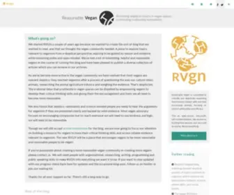 RVGN.org(Reasonable Vegan) Screenshot