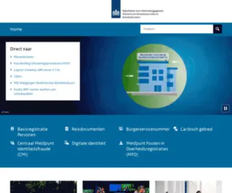 Rvig.nl(De Rijksdienst voor Identiteitsgegevens) Screenshot