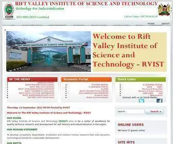 Rvist.ac.ke(Technology for Industrialisation) Screenshot