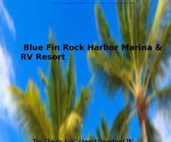 Rvkeylargo.com(Blue Fin Rock Harbor Marina & RV Resort RV Resort Key Largo Florida) Screenshot