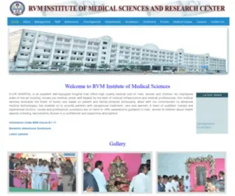 Rvmims.org(RVM Institute of Medical Sciences and Research Center) Screenshot