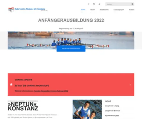Rvneptun.de(Ruderverein &#039;Neptun&#039; e.V) Screenshot