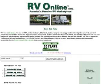 Rvonline.com(RVs for Sale) Screenshot