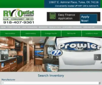 Rvoutletcenter.com(RV Outlet Center in Tulsa) Screenshot