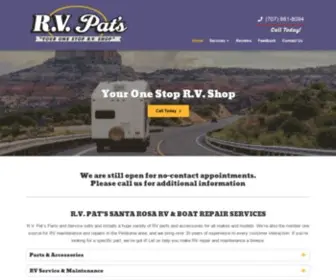 Rvpatsparts.com(R.V) Screenshot