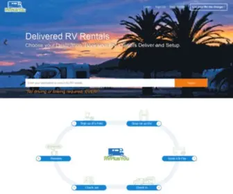 RVplusyou.com(RV Rental Delivery and Setup) Screenshot