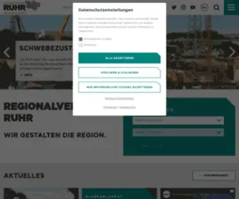 RVR-Online.de(Regionalverband Ruhr RVR) Screenshot