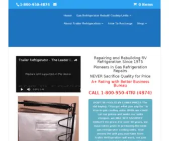 Rvrefrig.com(Trailer & RV Refrigeration) Screenshot