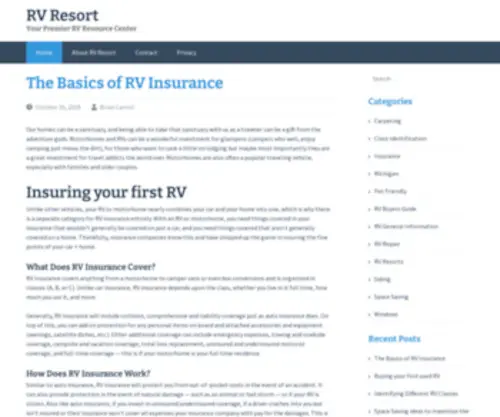 Rvresort.net(RV Resort) Screenshot