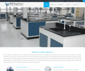 Rvsengineers.net(Lab Furniture Manufacturer in Kerala) Screenshot