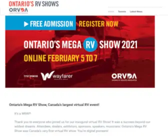 RVshowfalltoronto.ca(RV Shows Ontario) Screenshot