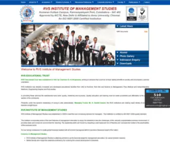 Rvsim.ac.in(RVS Institute of Management Studies) Screenshot