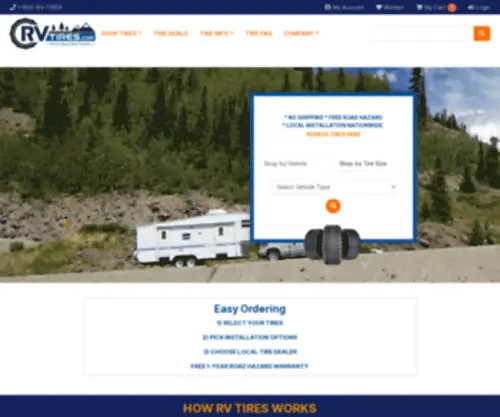 Rvtires.com(De beste bron van informatie over rv tires) Screenshot