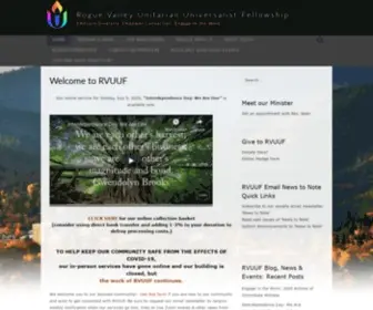 Rvuuf.org(Rogue Valley Unitarian Universalist Fellowship) Screenshot