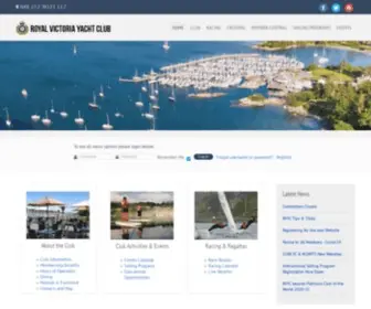 RVYC.bc.ca(The Royal Victoria Yacht Club) Screenshot