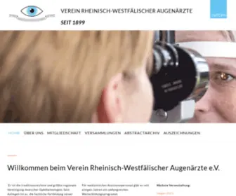 Rwa-Augen.de(Verein rheinisch) Screenshot