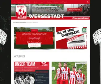 Rwahlen.de(Rot Weiss Ahlen e.V) Screenshot