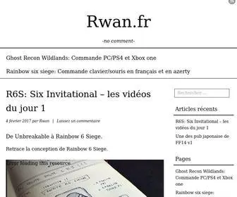 Rwan.fr(Rwan) Screenshot