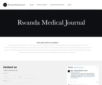 Rwandamedicaljournal.org(RWANDA MEDICAL JOURNAL) Screenshot