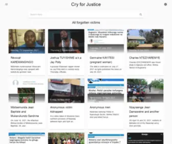Rwandanlivesmatter.site(Yearn for Justice) Screenshot
