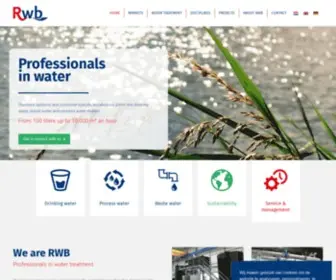 RWbwater.com(Professionals in water) Screenshot