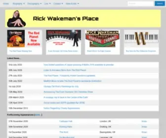 RWCC.com(Rick Wakeman CBE's Place) Screenshot