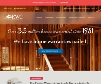 RWcwarranty.com(Residential Warranty Company) Screenshot