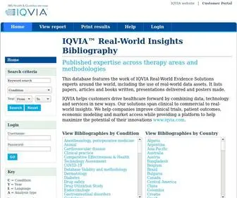 Rwebibliography.com(IQVIA RWI Bibliography) Screenshot