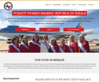 RWGNT.org(Republican Women of Greater North Texas) Screenshot