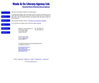 Rwla.com(Wade & Co Literary Agency) Screenshot