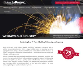 Rwlapine.com(Mechanical Contractors) Screenshot