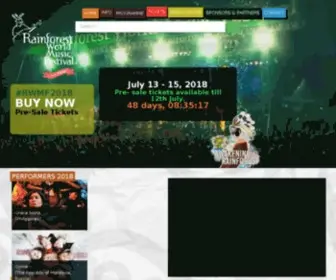 RWMF.net(The Rainforest World Music Festival) Screenshot