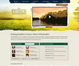 Rwpattersonfuneralhomes.com(R. W. Patterson Funeral Homes) Screenshot
