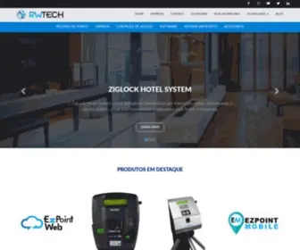 Rwtech.com.br(Relógios de ponto eletrônicos e Controladores de acesso) Screenshot