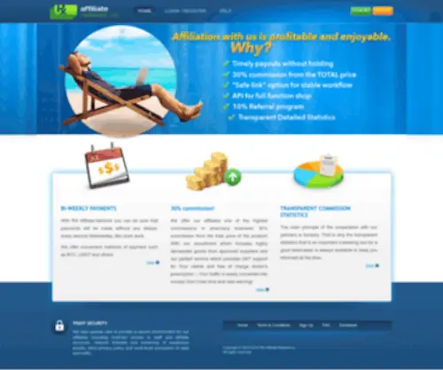 RX-Affiliate-Network.com(Pay per sale affiliate program) Screenshot
