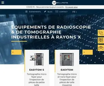 RX-Solutions.com(Equipements de Tomographie Industrielle par Rayons X) Screenshot