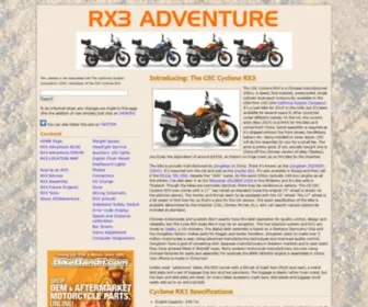 RX3Adventure.com(Introducing the Cyclone RX3) Screenshot
